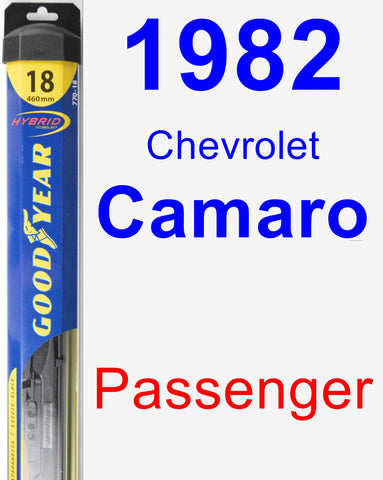Passenger Wiper Blade for 1982 Chevrolet Camaro - Hybrid