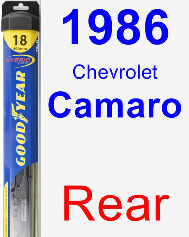 Rear Wiper Blade for 1986 Chevrolet Camaro - Hybrid