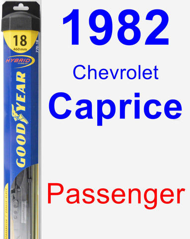 Passenger Wiper Blade for 1982 Chevrolet Caprice - Hybrid