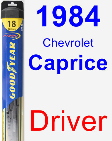 Driver Wiper Blade for 1984 Chevrolet Caprice - Hybrid
