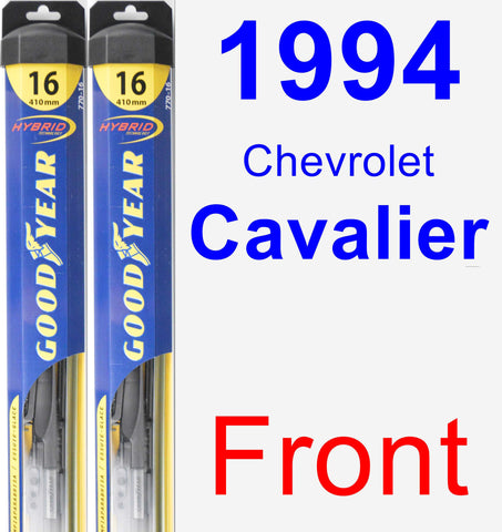 Front Wiper Blade Pack for 1994 Chevrolet Cavalier - Hybrid