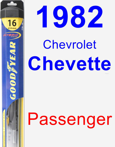 Passenger Wiper Blade for 1982 Chevrolet Chevette - Hybrid