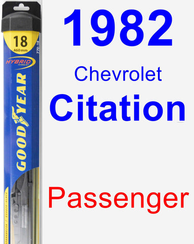 Passenger Wiper Blade for 1982 Chevrolet Citation - Hybrid