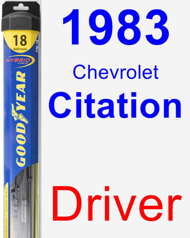 Driver Wiper Blade for 1983 Chevrolet Citation - Hybrid