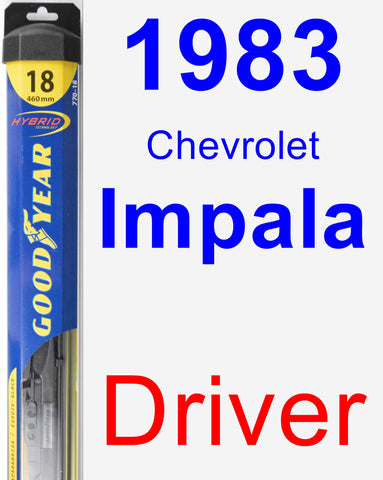 Driver Wiper Blade for 1983 Chevrolet Impala - Hybrid