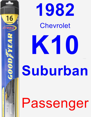 Passenger Wiper Blade for 1982 Chevrolet K10 Suburban - Hybrid