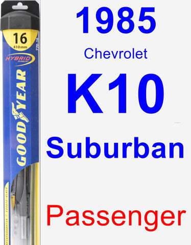 Passenger Wiper Blade for 1985 Chevrolet K10 Suburban - Hybrid