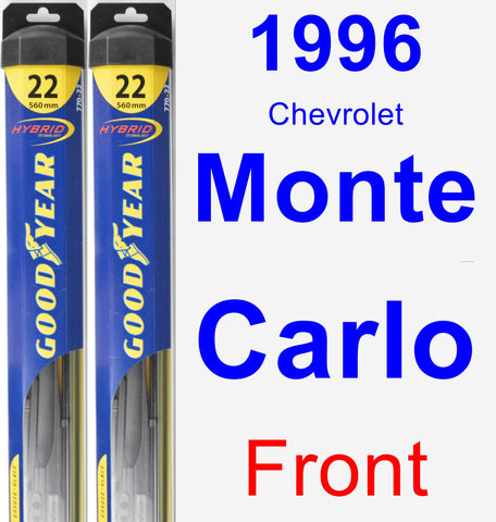 Front Wiper Blade Pack for 1996 Chevrolet Monte Carlo - Hybrid