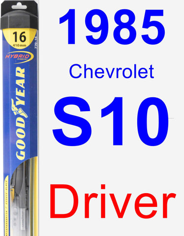 Driver Wiper Blade for 1985 Chevrolet S10 - Hybrid