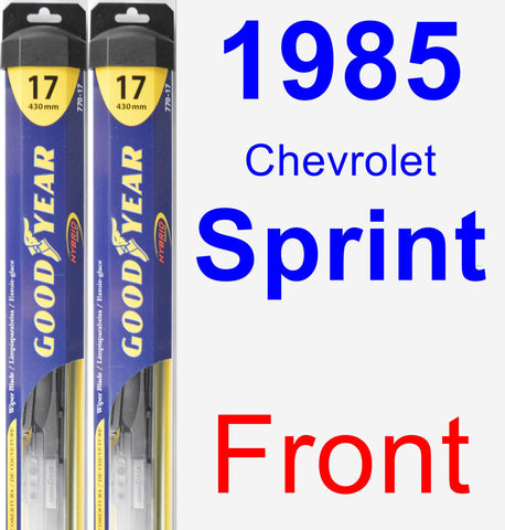 Front Wiper Blade Pack for 1985 Chevrolet Sprint - Hybrid
