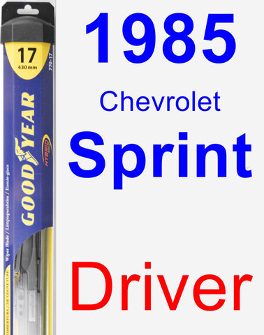 Driver Wiper Blade for 1985 Chevrolet Sprint - Hybrid