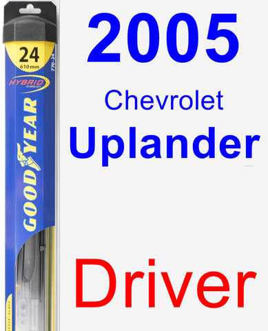 Driver Wiper Blade for 2005 Chevrolet Uplander - Hybrid