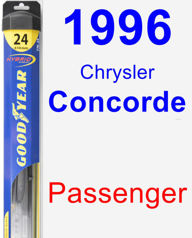 Passenger Wiper Blade for 1996 Chrysler Concorde - Hybrid