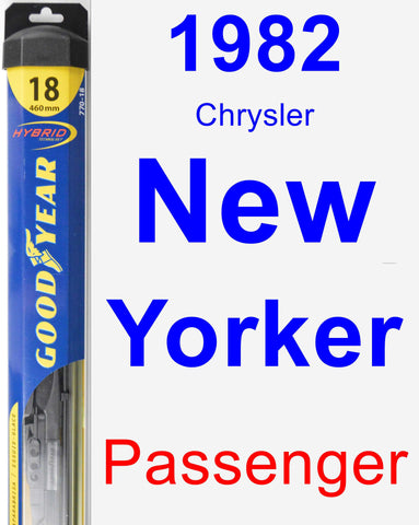Passenger Wiper Blade for 1982 Chrysler New Yorker - Hybrid