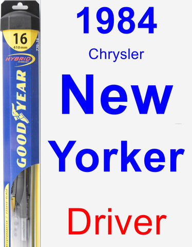 Driver Wiper Blade for 1984 Chrysler New Yorker - Hybrid