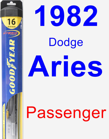 Passenger Wiper Blade for 1982 Dodge Aries - Hybrid