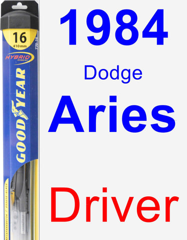 Driver Wiper Blade for 1984 Dodge Aries - Hybrid