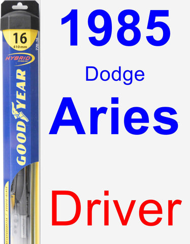 Driver Wiper Blade for 1985 Dodge Aries - Hybrid