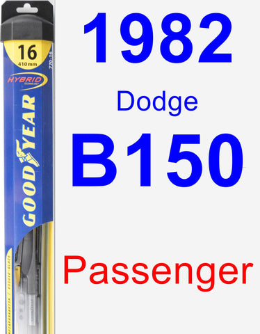 Passenger Wiper Blade for 1982 Dodge B150 - Hybrid