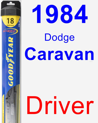Driver Wiper Blade for 1984 Dodge Caravan - Hybrid
