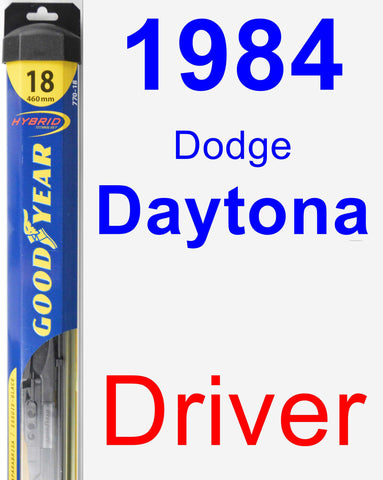 Driver Wiper Blade for 1984 Dodge Daytona - Hybrid