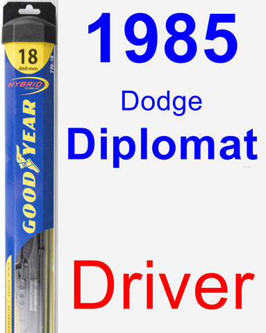 Driver Wiper Blade for 1985 Dodge Diplomat - Hybrid