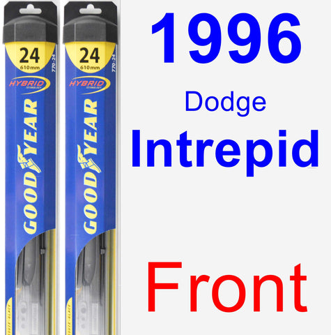 Front Wiper Blade Pack for 1996 Dodge Intrepid - Hybrid