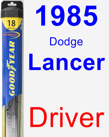Driver Wiper Blade for 1985 Dodge Lancer - Hybrid