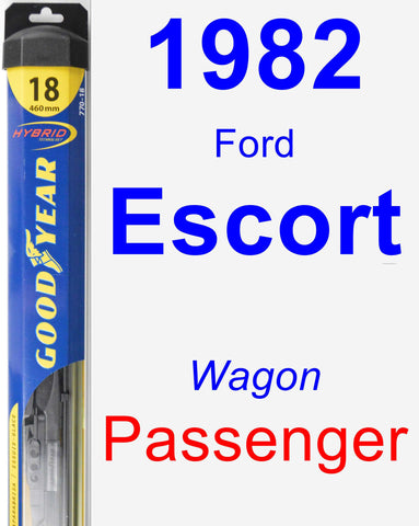 Passenger Wiper Blade for 1982 Ford Escort - Hybrid