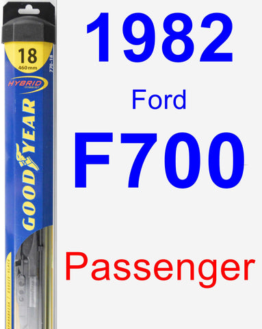 Passenger Wiper Blade for 1982 Ford F700 - Hybrid