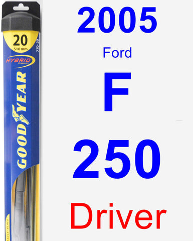 Driver Wiper Blade for 2005 Ford F-250 - Hybrid