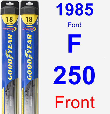 Front Wiper Blade Pack for 1985 Ford F-250 - Hybrid