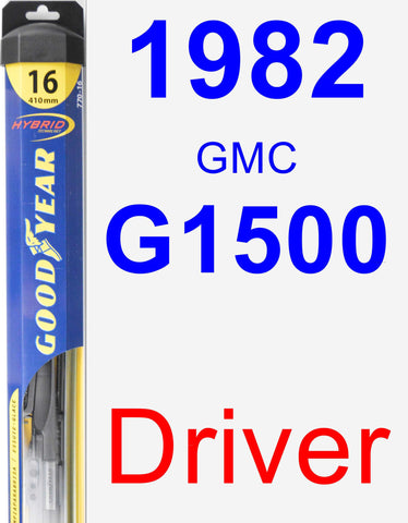 Driver Wiper Blade for 1982 GMC G1500 - Hybrid