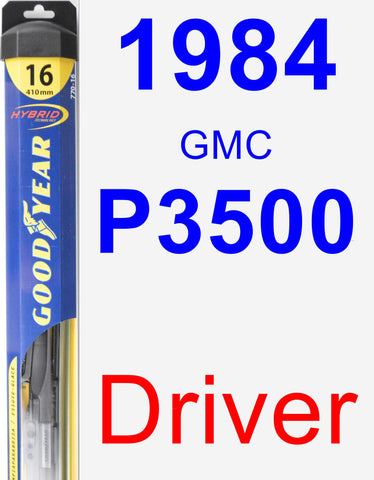 Driver Wiper Blade for 1984 GMC P3500 - Hybrid