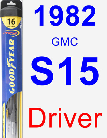 Driver Wiper Blade for 1982 GMC S15 - Hybrid