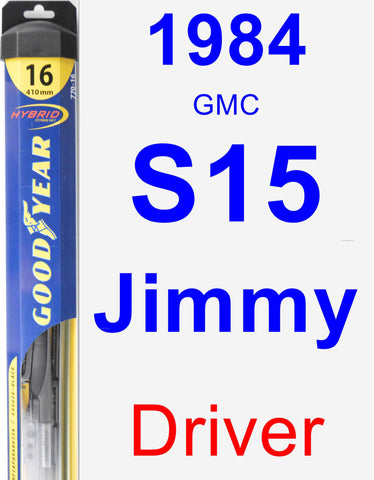 Driver Wiper Blade for 1984 GMC S15 Jimmy - Hybrid