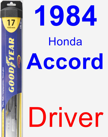 Driver Wiper Blade for 1984 Honda Accord - Hybrid
