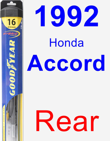 Rear Wiper Blade for 1992 Honda Accord - Hybrid