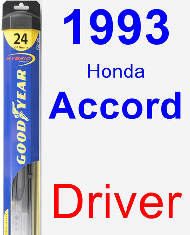 Driver Wiper Blade for 1993 Honda Accord - Hybrid