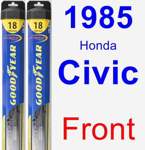 Front Wiper Blade Pack for 1985 Honda Civic - Hybrid