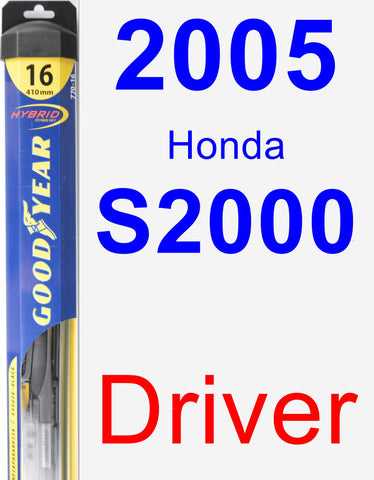 Driver Wiper Blade for 2005 Honda S2000 - Hybrid