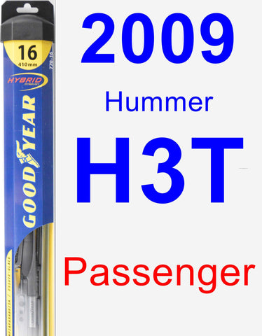 Passenger Wiper Blade for 2009 Hummer H3T - Hybrid
