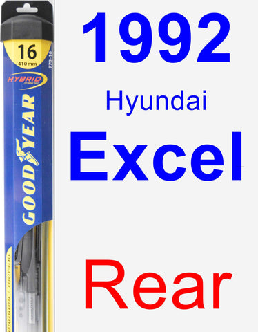 Rear Wiper Blade for 1992 Hyundai Excel - Hybrid