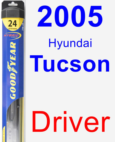 Driver Wiper Blade for 2005 Hyundai Tucson - Hybrid
