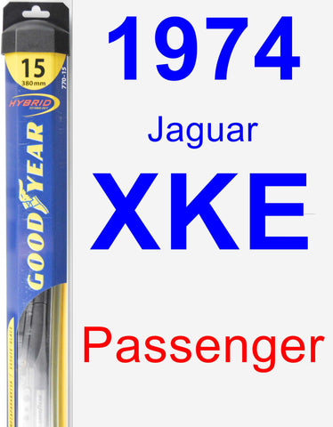 Passenger Wiper Blade for 1974 Jaguar XKE - Hybrid
