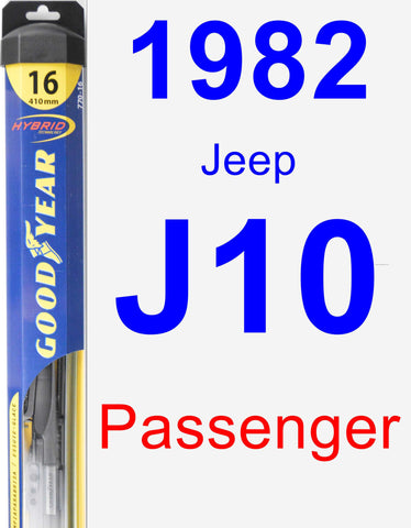 Passenger Wiper Blade for 1982 Jeep J10 - Hybrid