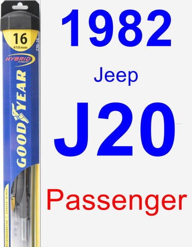 Passenger Wiper Blade for 1982 Jeep J20 - Hybrid