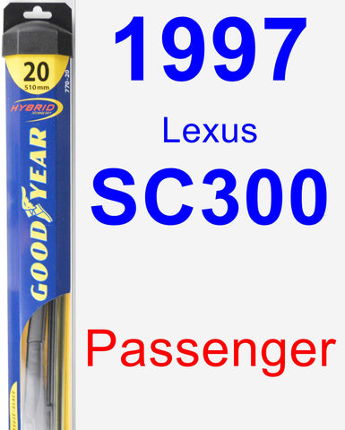 Passenger Wiper Blade for 1997 Lexus SC300 - Hybrid