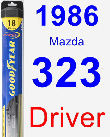 Driver Wiper Blade for 1986 Mazda 323 - Hybrid