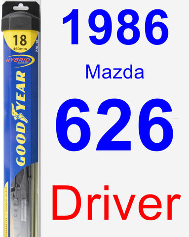 Driver Wiper Blade for 1986 Mazda 626 - Hybrid